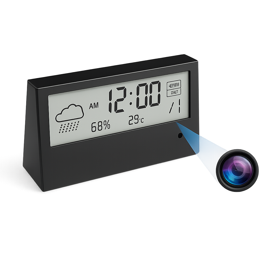 Wifi HD 1080P Alarm Clock Camera with Temperature Humidity Monitor – MSL