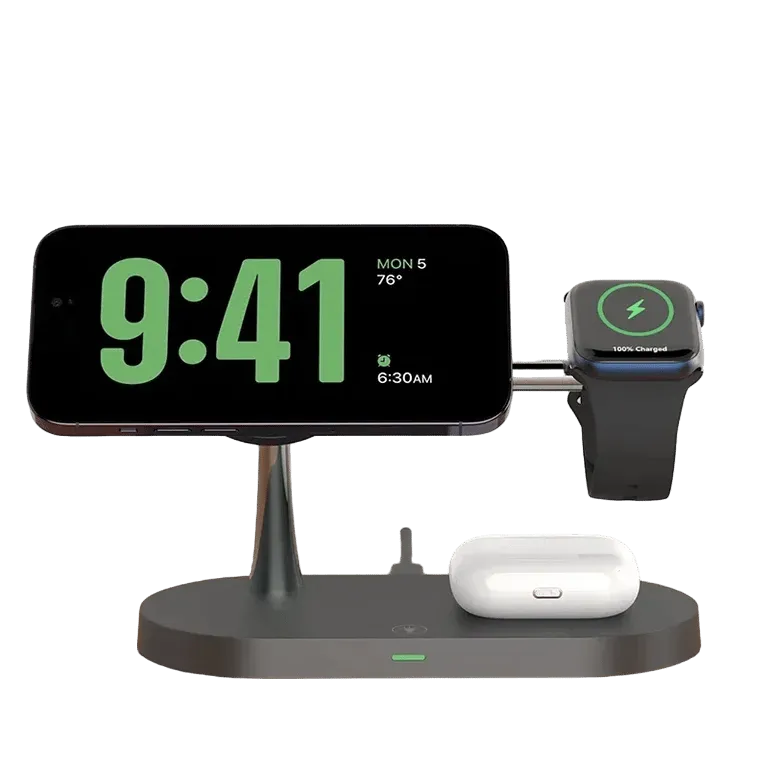 3-in-1 Wireless Charger Stand - Fast Charging for iPhone, Airpods Pro, Apple Watch – MSL
